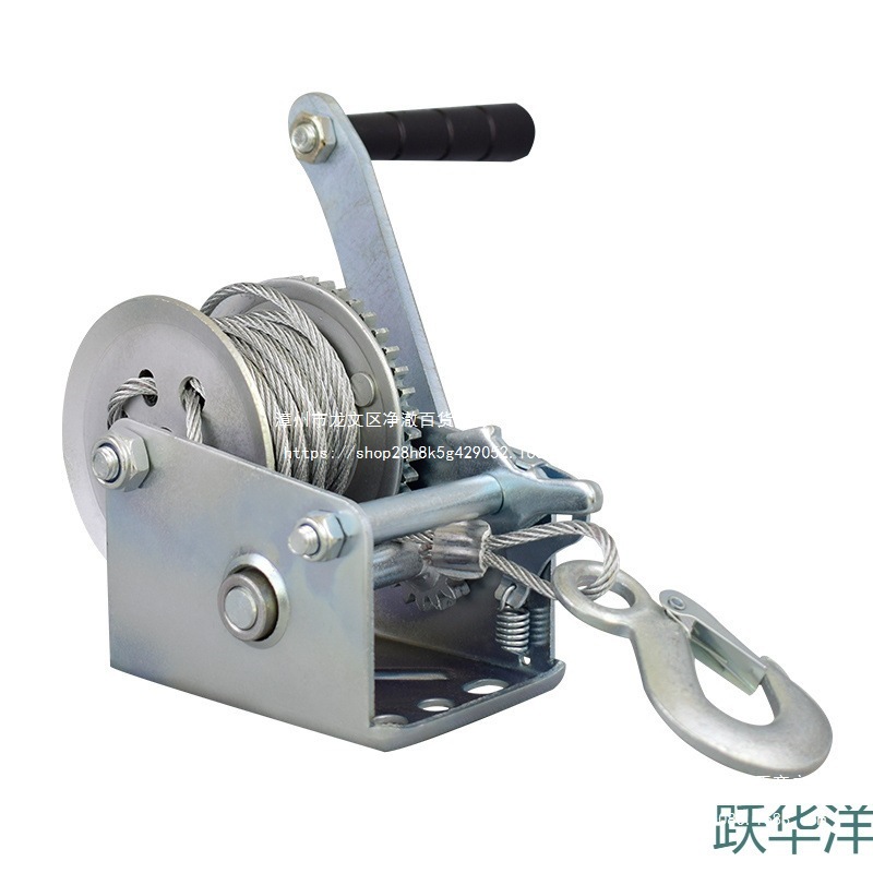 手摇绞盘手动吊机家用绞车小型牵引收卷器葫芦手摇升降器手摇绞机