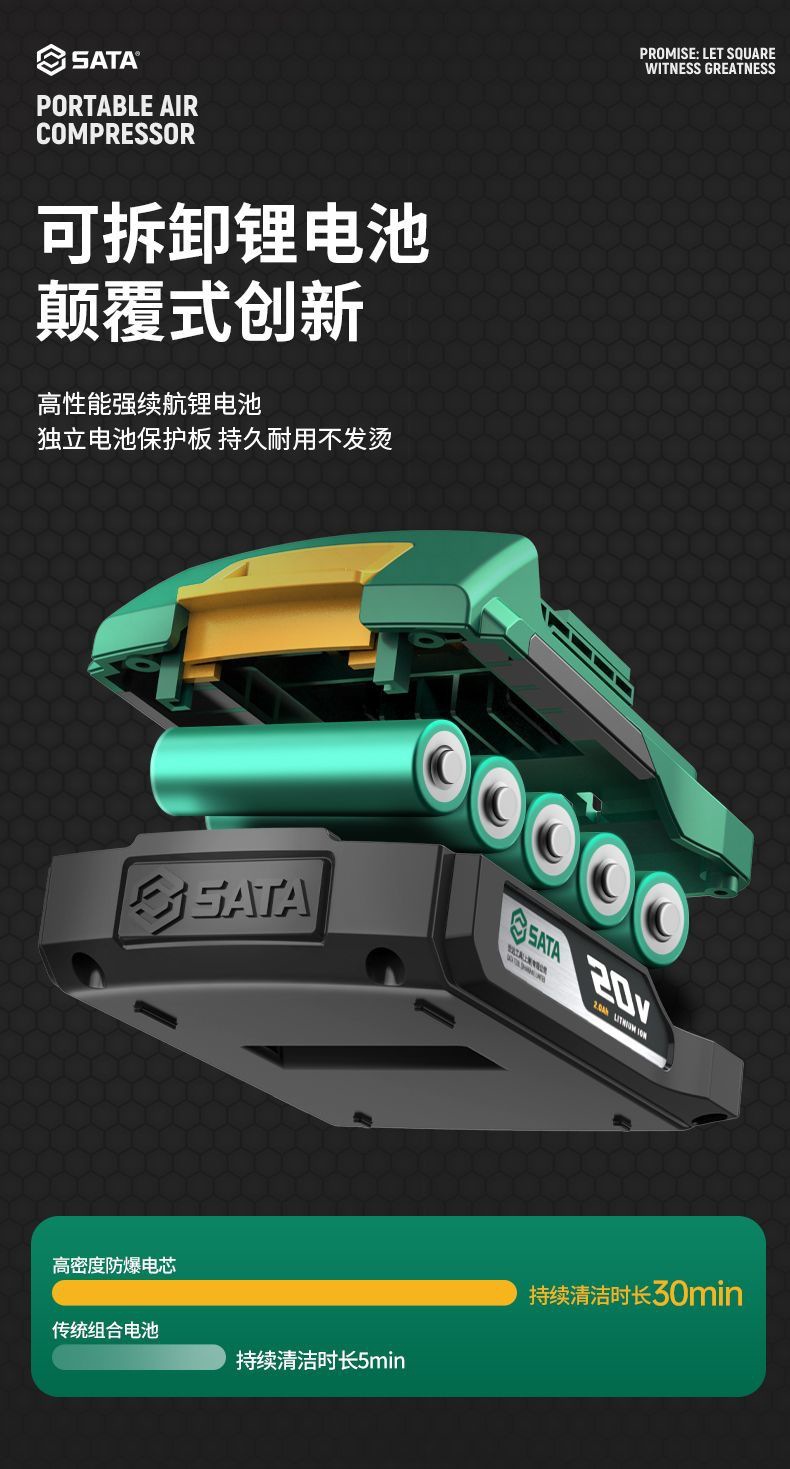 Shida Wireless Car Washing Machine Household High-Pressure Water Gun Car Washing Artifact Car Strong Pressure Washing Booster Lithium Battery Portable