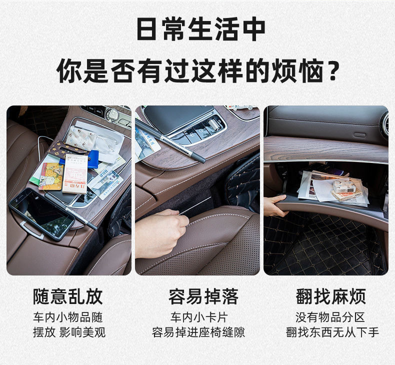 Car Sun Visor Storage Bag, Leather Car Glasses Holder, Portable Storage, Multifunctional Car Receipt Holder, Cd Holder
