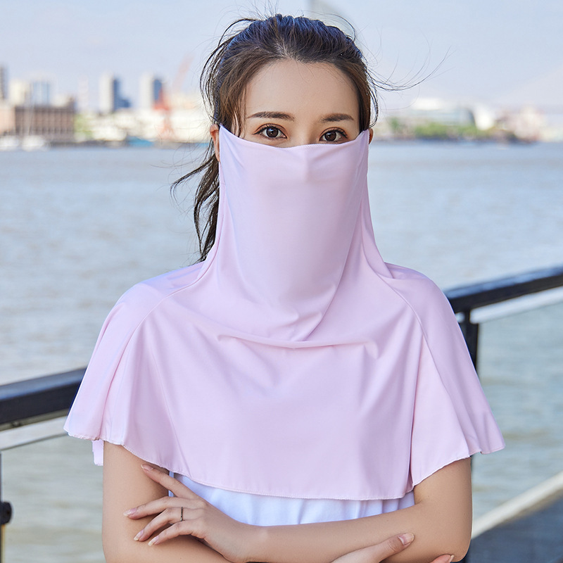 Máscara de proteção solar de seda de gelo para mulher verão_voghion.com