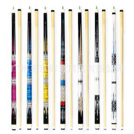 黑8大头台球杆公杆中式黑八球房公杆双节美式初级学者桌球杆批发