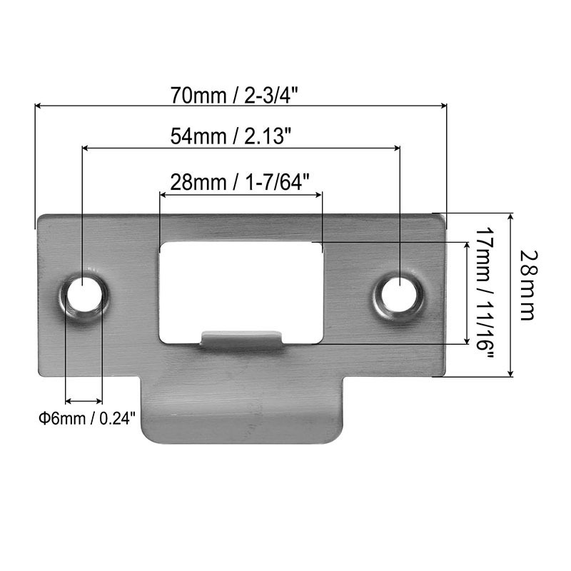Placa de bloqueo de madera pieza de guía de perno de la puerta bloque de bloqueo cuerpo hebilla pieza perno hebilla caja hardware en stock accesorios al por mayor