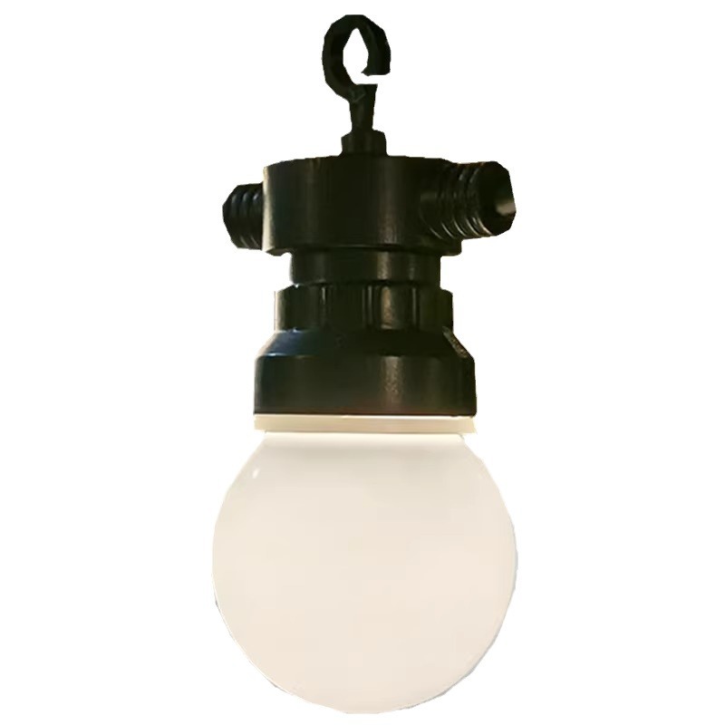 G50 de baja presión bulbosa gran cadena de luz solar al aire libre impermeable pequeña cadena de luz LED decoración patio calle camping festival