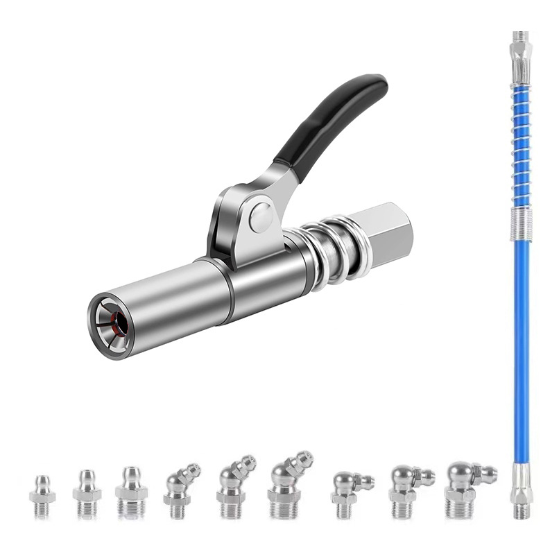 비닐 싱글 핸들 + 30cm 호스 + 오일 노즐 9개(M6, M8, M10)