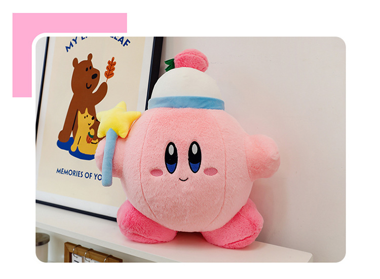 Cross-Border New Model Magic Star Kirby Super Cute Plush Toy Pillow Claw Machine Doll Plush Toy Wholesale