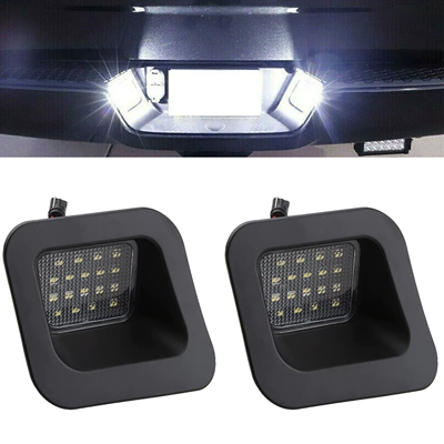 Suitable for Dodge Dodge License plate lamp - transparent-lampshade-black-lamp-board
