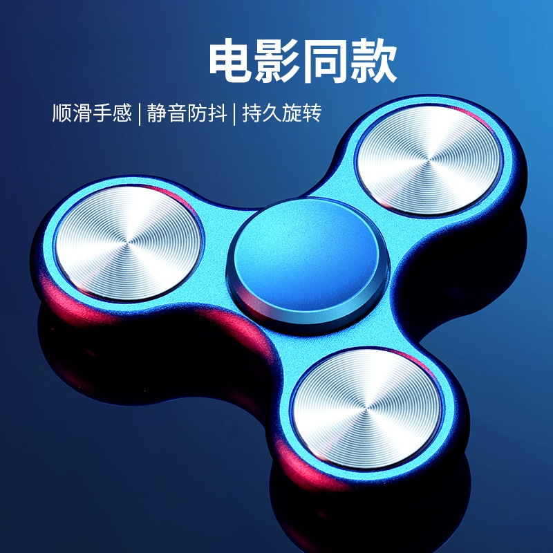 Rotating spinning top for finger