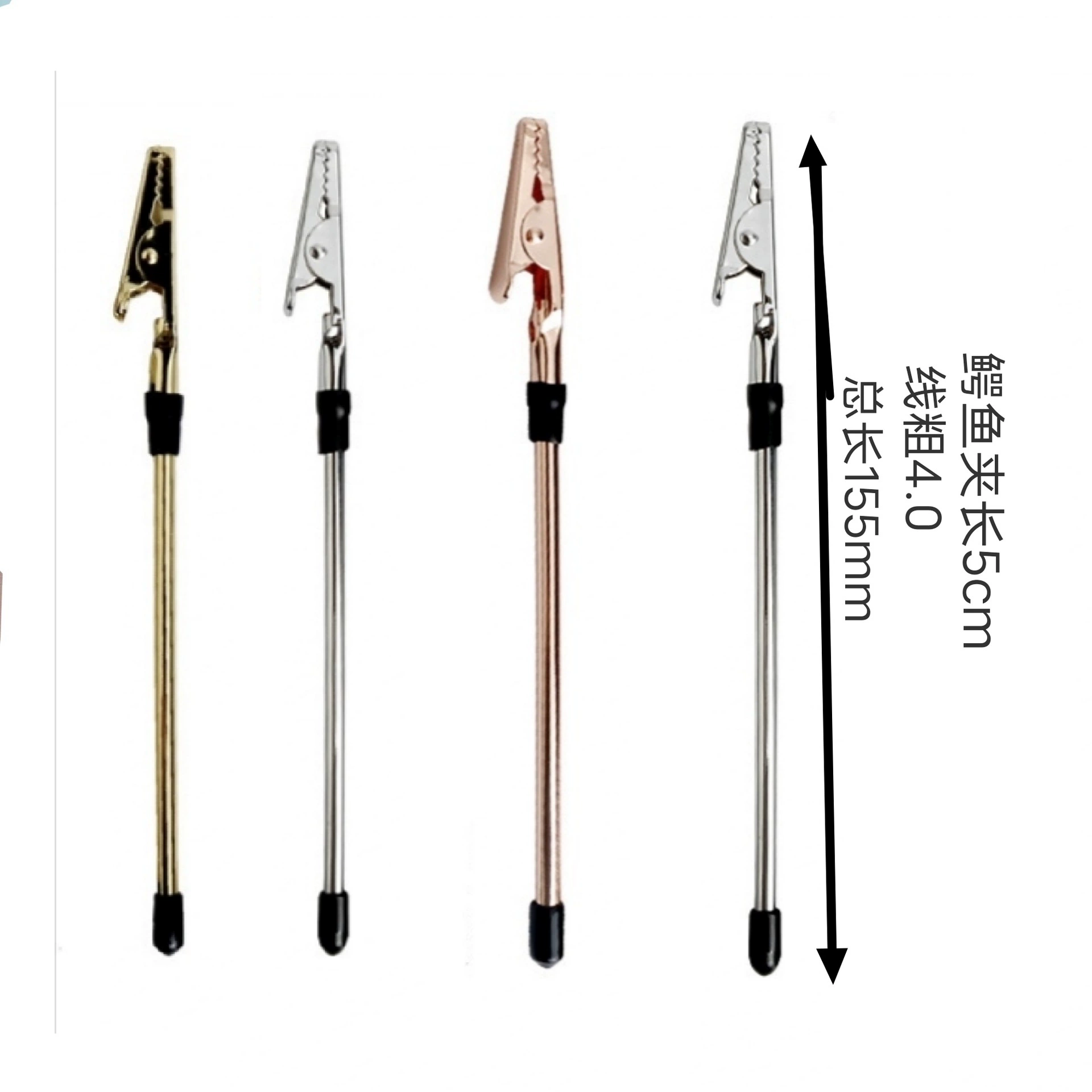 155 мм металлический большой держатель для визитных карточек с крокодиловым ртом, держатель для заметок, самоносимый браслет, ювелирный инструмент, помощь