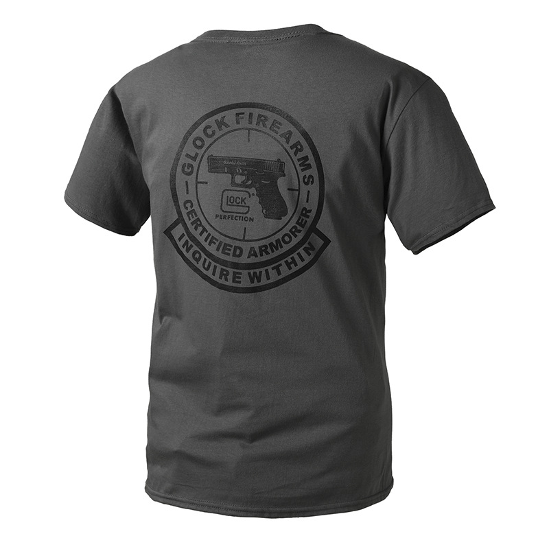 Armadura al aire libre camiseta de manga corta para hombres camisa de fondo suelta club táctico GLOCK camisa de expansión