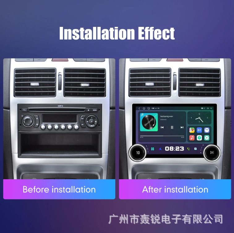 Cross-border 10.1-inch double-knob car Android navigator MP5/carplay universal machine