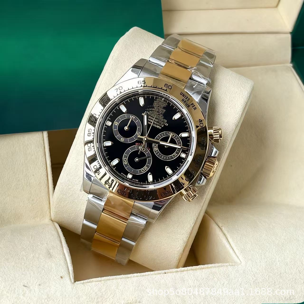 Laojia Cosmic Chronograph Ditona fábrica de relojes limpios Panda Diyu Wenle con el mismo reloj mecánico de acero para hombres