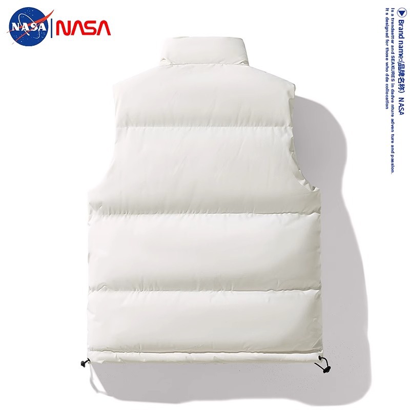 NASA color sólido más chaleco de algodón de terciopelo hombre ropa de chaleco casual primavera otoño invierno chaleco sin mangas chaqueta de hombro chaqueta