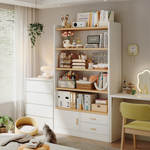 木书架落地置物架多层收纳架客厅靠墙储物柜子学生家用儿童书柜