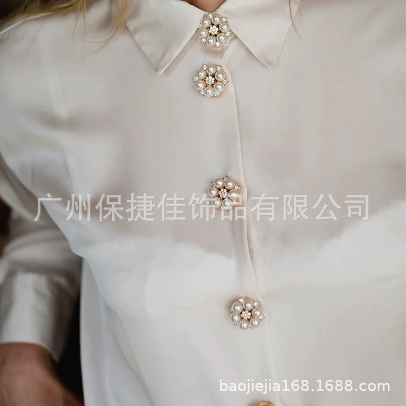 RhineStone Button COVER manufacturer Cross -border shirt sleeve buckle clothing jewelry diamond jewelry buttons
