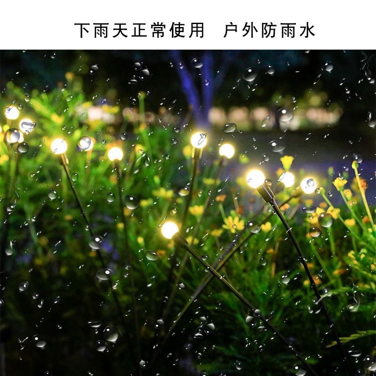 Patio impermeable jardín carga atmósfera decoración paisaje inducción solar lámpara solar al aire libre luciérnaga lámpara