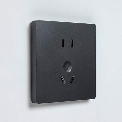 Home wall switch panel hidden wall switch and outlet dual control wall switch with five-hole hidden outlet for wholesale