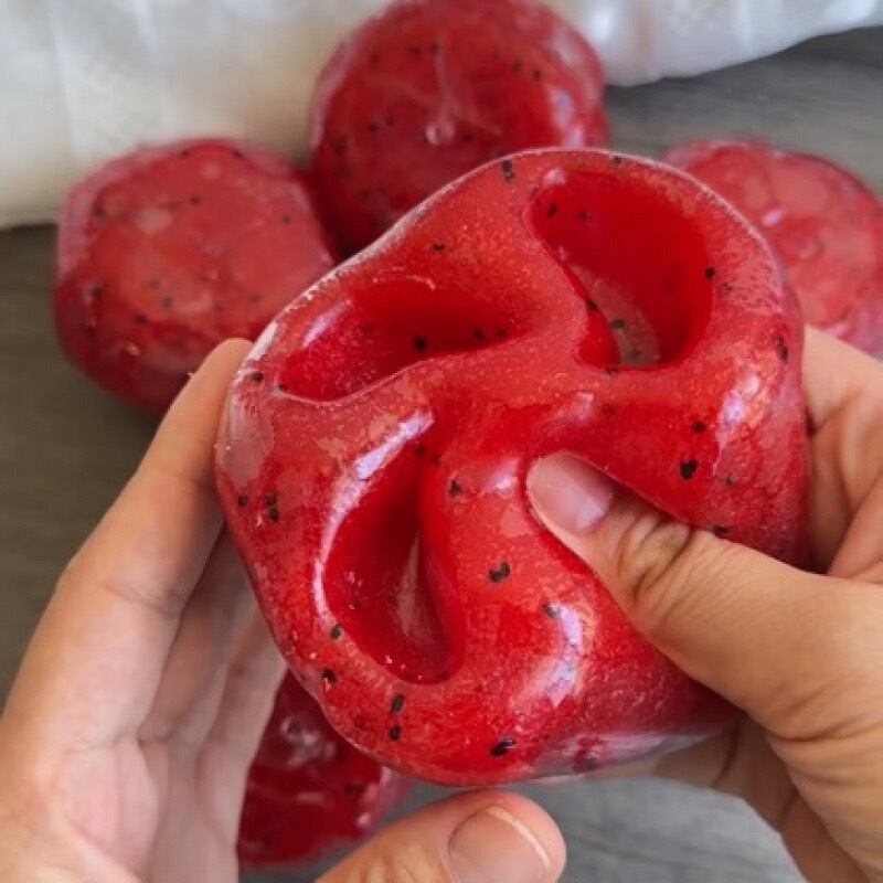 Cross-Border Hot-Selling Product: Vaseline Ice Cream Watermelon Squishy Toy, the Same Style as on Xiaohongshu, Stress-Relief Gadget with High Aesthetic Appeal and Realistic Design