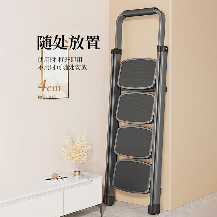 家庭用はしごの人字はしごを厚くして、家庭用折り畳みはしごの滑り止めエスカレーターの室内多機能折り畳みはしごを広げる|undefined