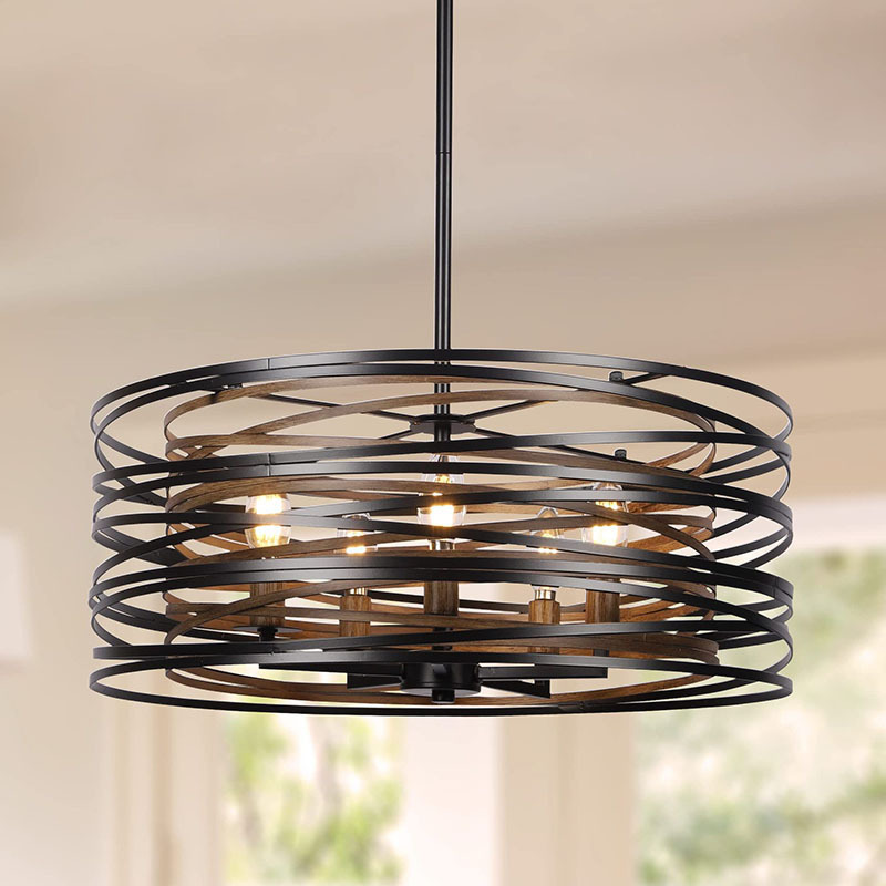 American Country Industrial Style Foreign Trade Restaurant Bedroom Lamp Creative Personality Bar Restaurant Chandelier Modern Simple Iron Art