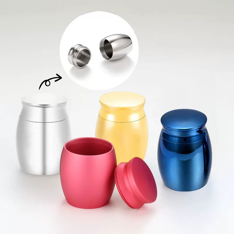 Трансграничные Курны для домашних животных Металлический памятный горшок для волос Товары для кошек и собак Герметичный Ароматерапевтическая гравировка 40*30 мм Алюминий