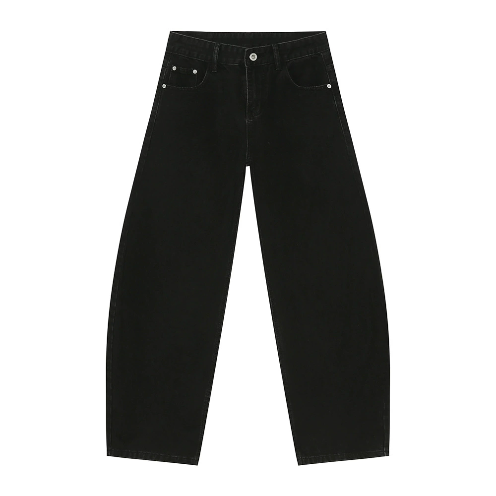Wide-Leg Jeans (MTLCLOTHES) Korean Style, Water-Washed Denim, Casual Loose Fit