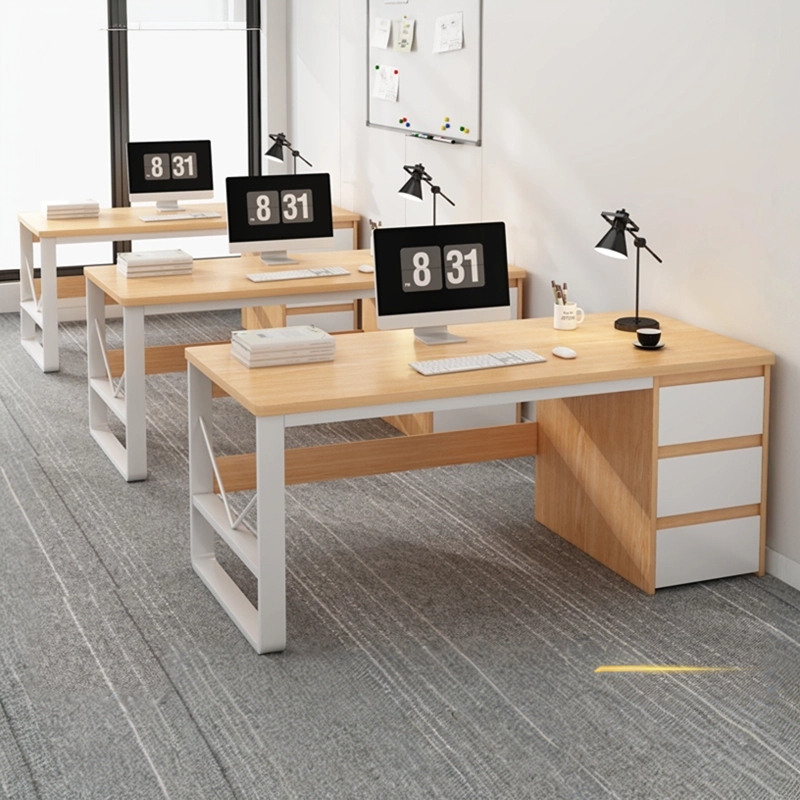 Computer Desk for Office Use, Single-Person Office Desk with Drawer, Simple Modern Staff Workstation, Writing Desk
