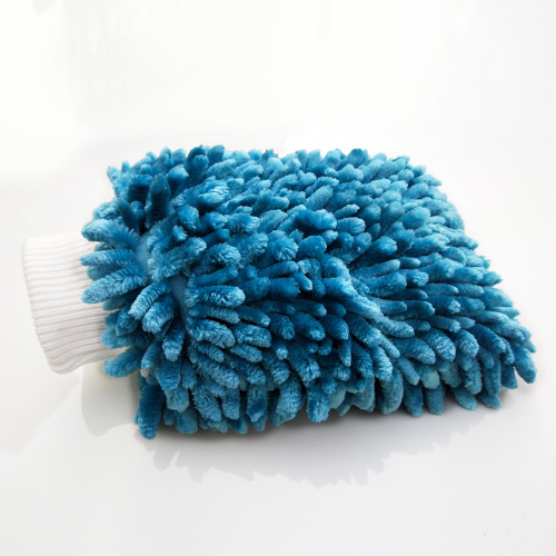 Thickened chenille double-sided cleaning car wash gloves scouring pad rags absorbent car wiping gloves car maintenance tools