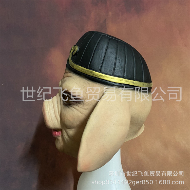 Cerdo ocho anillo máscara viaje al oeste rendimiento traje accesorios látex adulto cara completa cabeza cubierta TikTok mismo estilo cabeza de cerdo cubierta de la cabeza