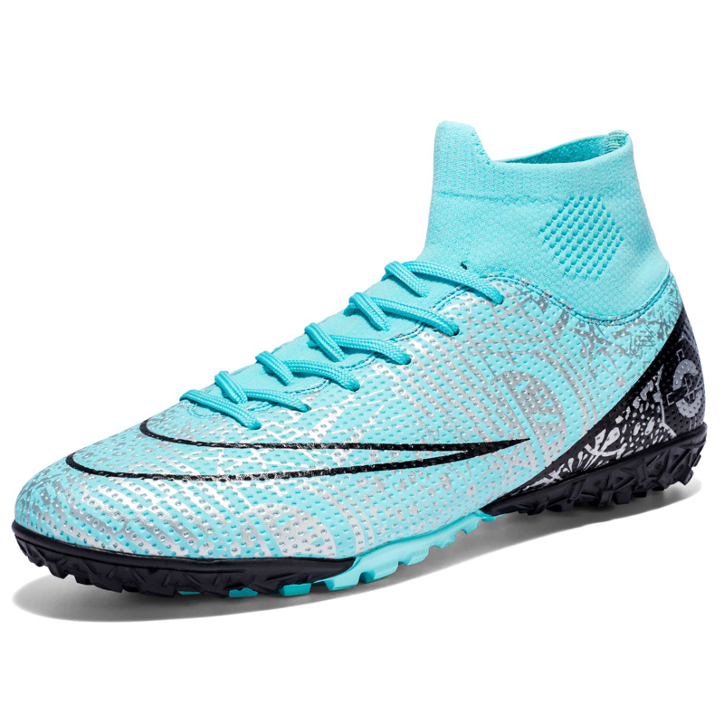 Binbinniao zapatos de fútbol de los hombres y las mujeres de alto-top largo y corto de uñas de competición zapatos de entrenamiento resistente al desgaste antideslizante zapatos de fútbol