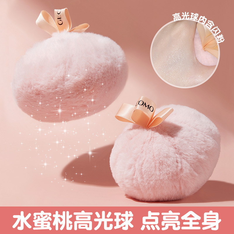 Xierui GECOMO Polvo Iluminador en Bola, Polvo Brillante para Cabello, Clavícula, Cuello y Cuerpo Completo