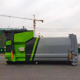 18 square large horizontal compression garbage station mobile transfer dustbin community garbage disposal equipment