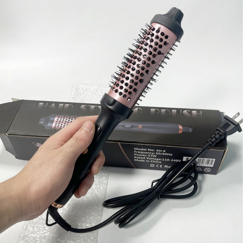 クロスボーダー専用アマゾンプラグイン新品ヘアアイロンは髪を傷つけません液晶電動コームローラーヘアアイロンコーム|undefined