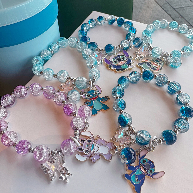 Cartoon Crystal Bracelet Cute Girl's Korean Style Jewelry Studdy Girl's Best Friend Student Handset Ins