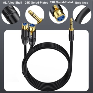 Y��һ�ֶ�6.35mm�p���D2��XLR 3Pĸ�����L�z��C����C���l��