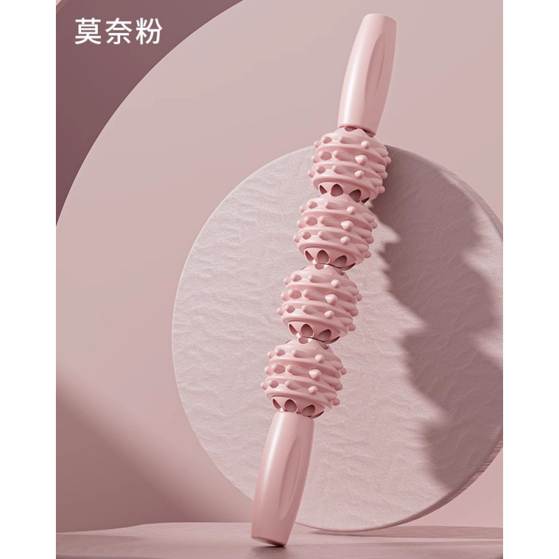 腿部按摩器滚轴瘦腿神器环形夹腿滚轮大小腿肌肉放松器滚腿狼牙棒|undefined