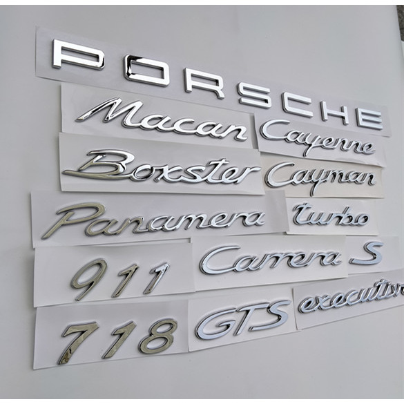 New Porsche Panamera car emblem, Panamera rear tail with English GTS lettering, 4S modification, Panamera Turbo