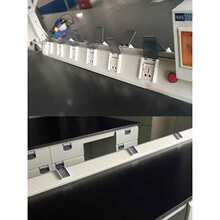 铝合金插座盒线槽斜三角pvc线槽试剂架专用行线槽118岛式斜线槽白