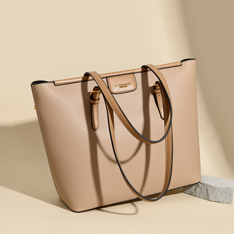 Bolso Tote de Hombro de Gran Capacidad de Cuero PU para Mujer