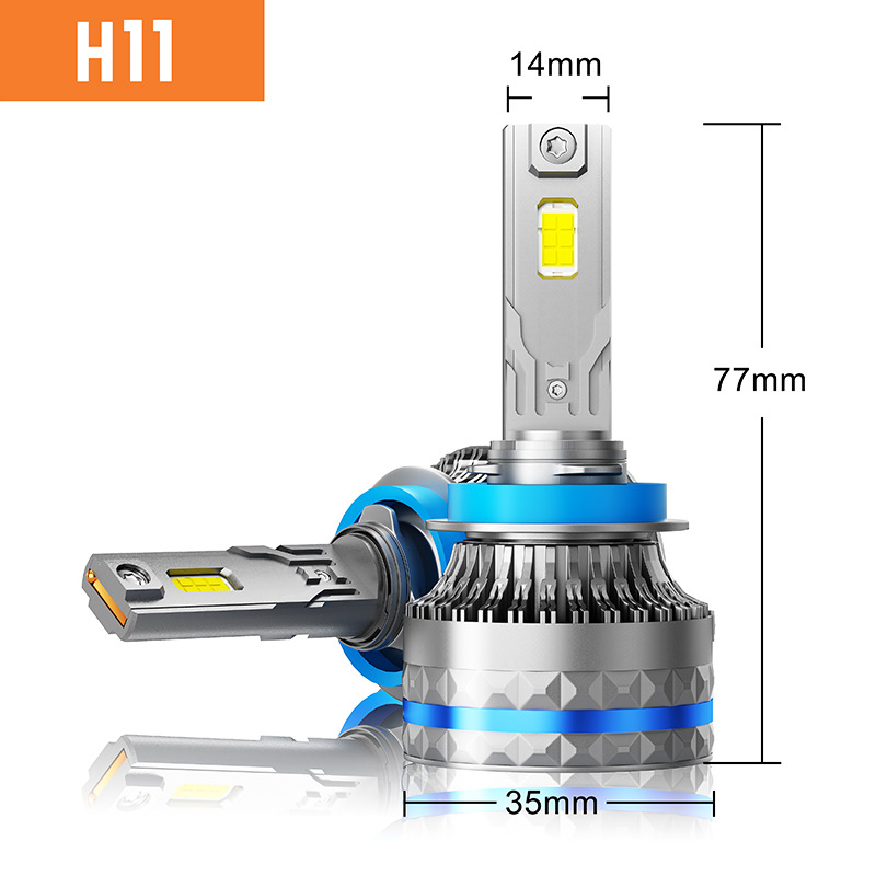 HAIZG nuevo coche LED faro C10 alta potencia 120W modificado lejos y cerca de la luz H7 H4 H11 coche faro