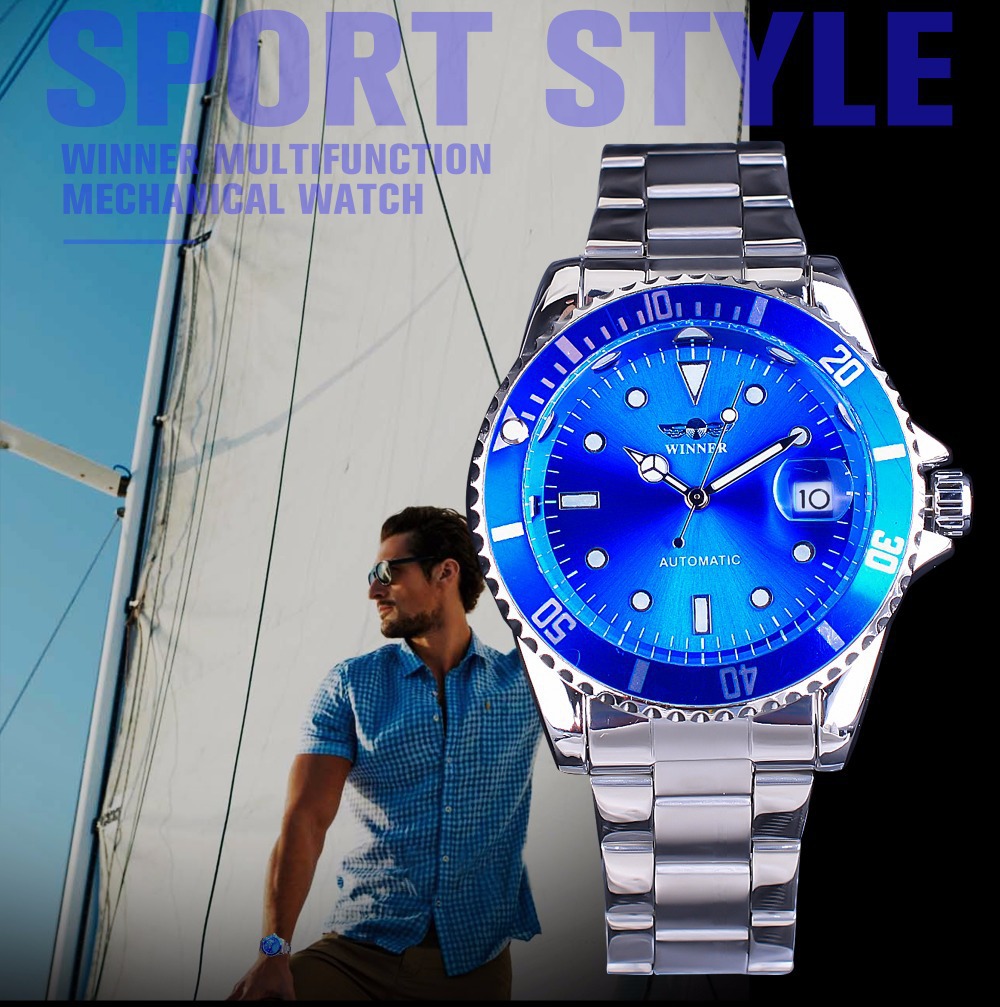 Automatic Mechanical Men's Watch Submariner Style Business Fashion_voghion.com