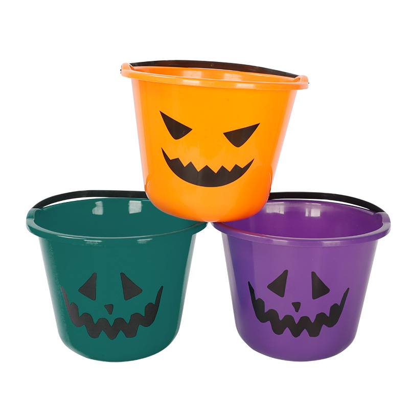 Halloween Pascua calabaza barril dulces calabaza latas decoración de la noche tamaño con barril de mano