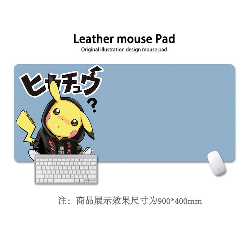 Pikachu almohadilla de ratón super grande Pokémon animación encantadora niñas y niñas animación cuadrada computadora teclado almohadilla de escritorio