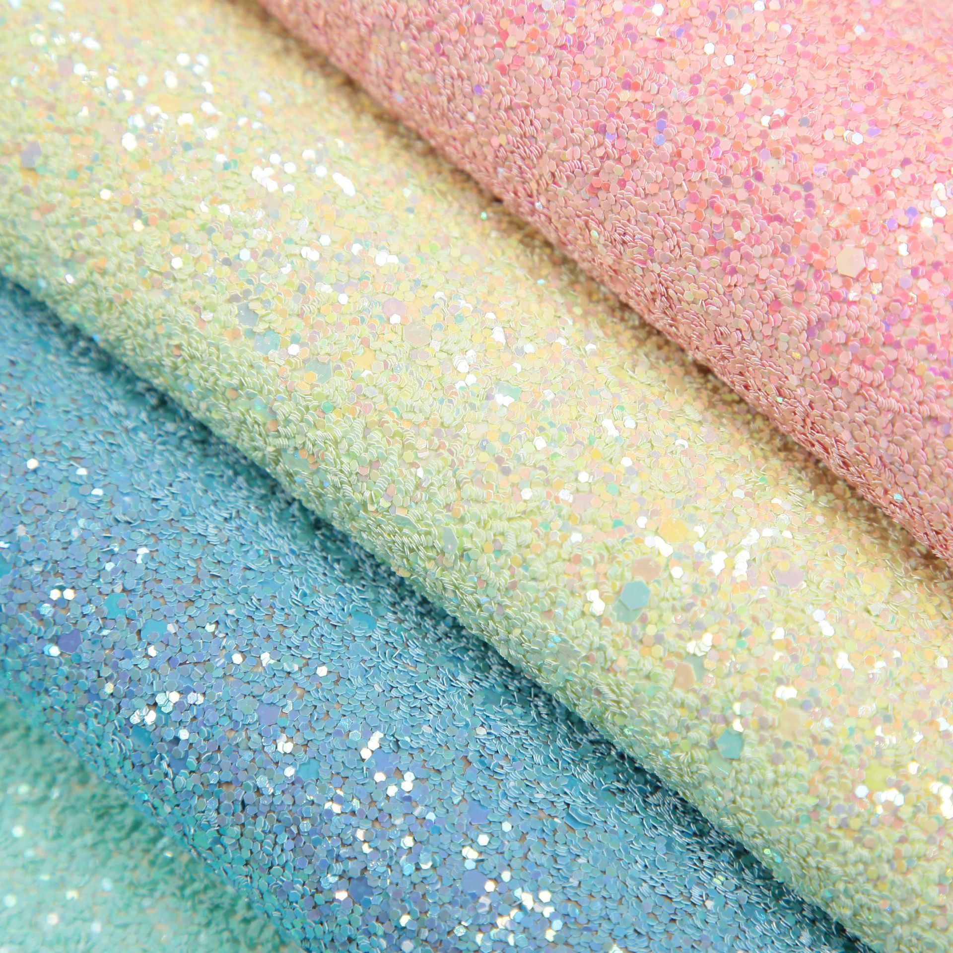 Light Luxury Dreamy Candy Color Thick Glitter Ceramic Glaze Sequin Pu Notebook Bow Jewelry Leather