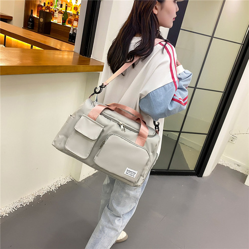 Wet and dry separation training sports bag casual travel bag women's lightweight handbag shoulder travel bag swimming fitness bag