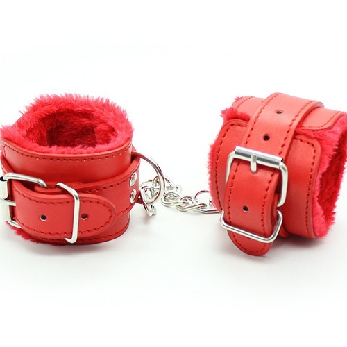 Manufacturer Direct Supply Leather Fleece Hand and Foot Cuffs Erotic Adult Toys Alternative Toys Bondage Hand and Foot Ring