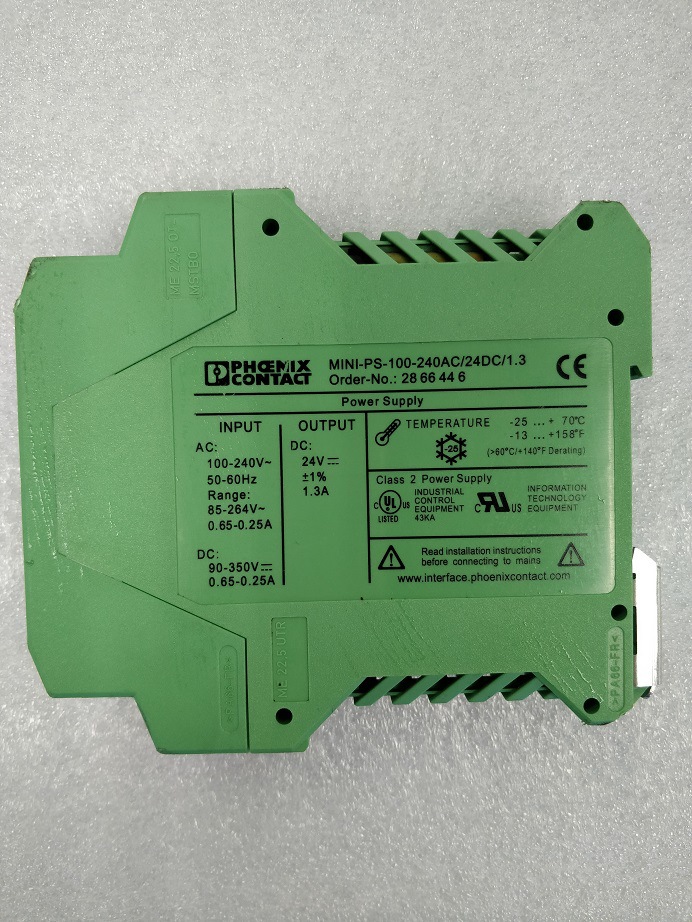 PHCENIX 菲尼克斯 MINI-PS-100-240AC/24DC/1.3 原装拆机继电器