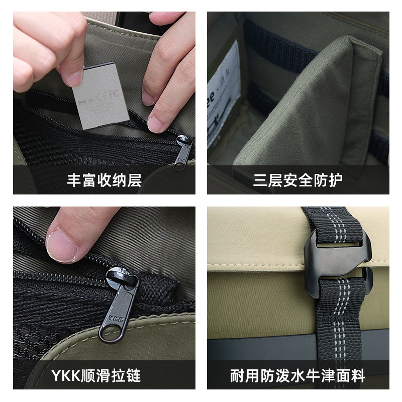 LOFREE 토스트 카메라 가방 여성 틈새 디자인 일본 남성과 여성 야외 숄더백 여행 휴대용