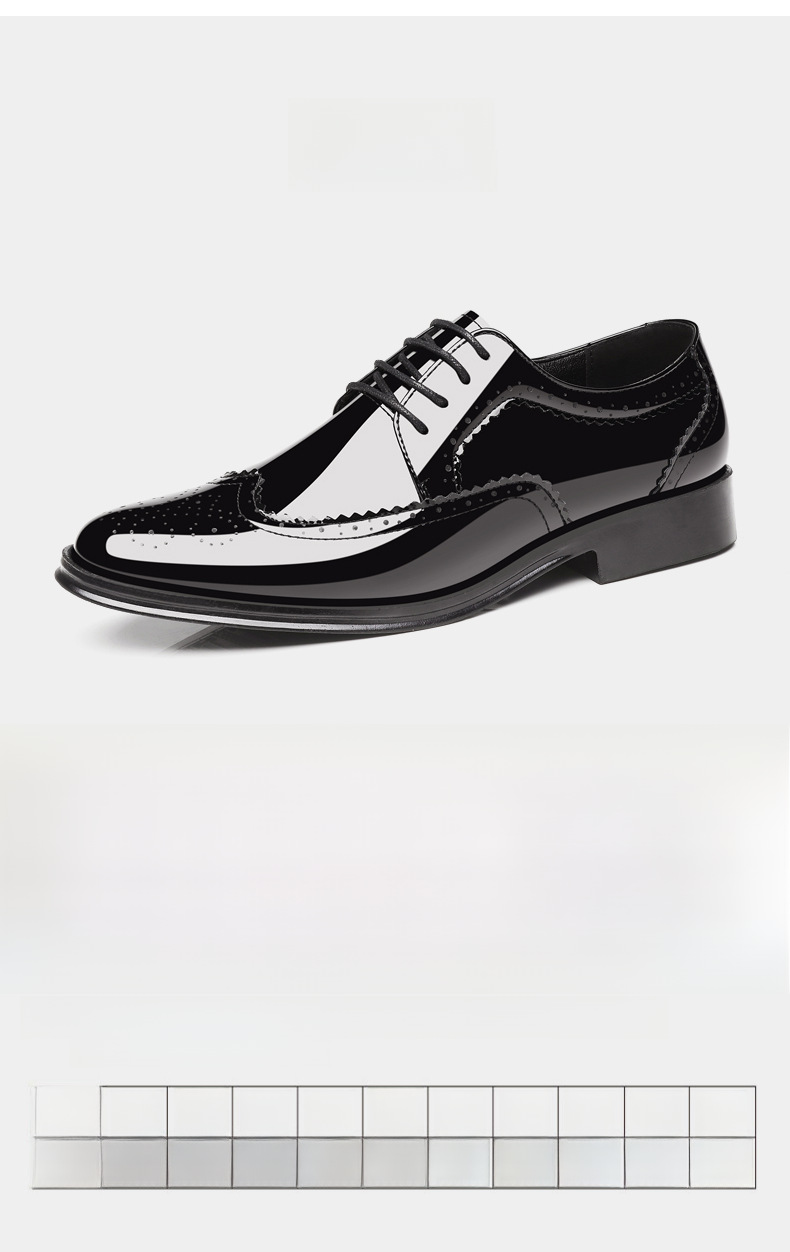 Spring New Bullock Carved Leather Shoes Patent Leather Gloss British Large Size Leather Shoes Studio Model Shoes for Groom Shoes_voghion.com