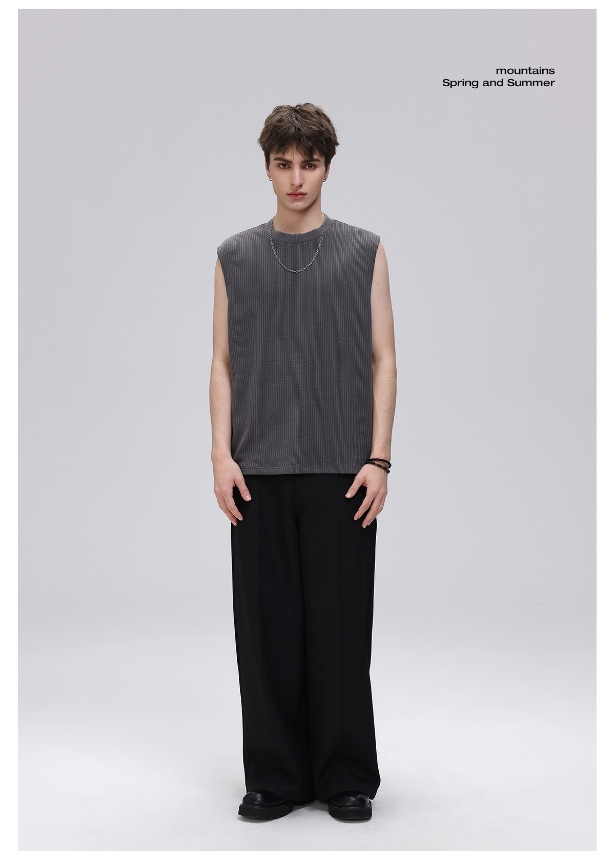 Men's Cooling Vertical Texture Sleeveless Shirt - Breathable Muscle Tank For Summer Activewear_viptrois.com
