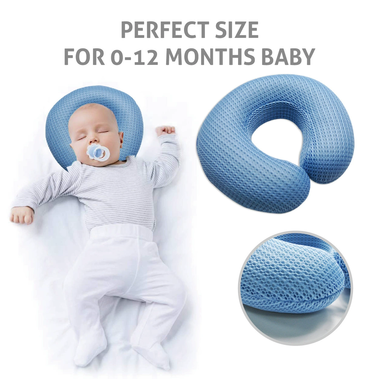 Оптовая Продажа с фабрики защита от отклонения головы позиционирование детской памяти U-образная подушка для новорожденных Подушка для сна подушка с памятью
